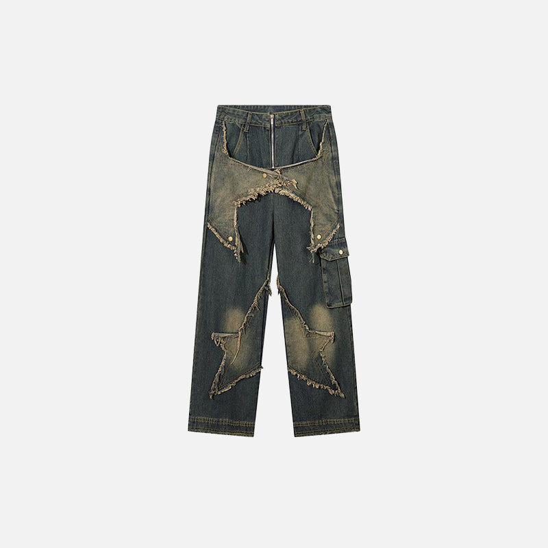 Star Wide Leg Jeans