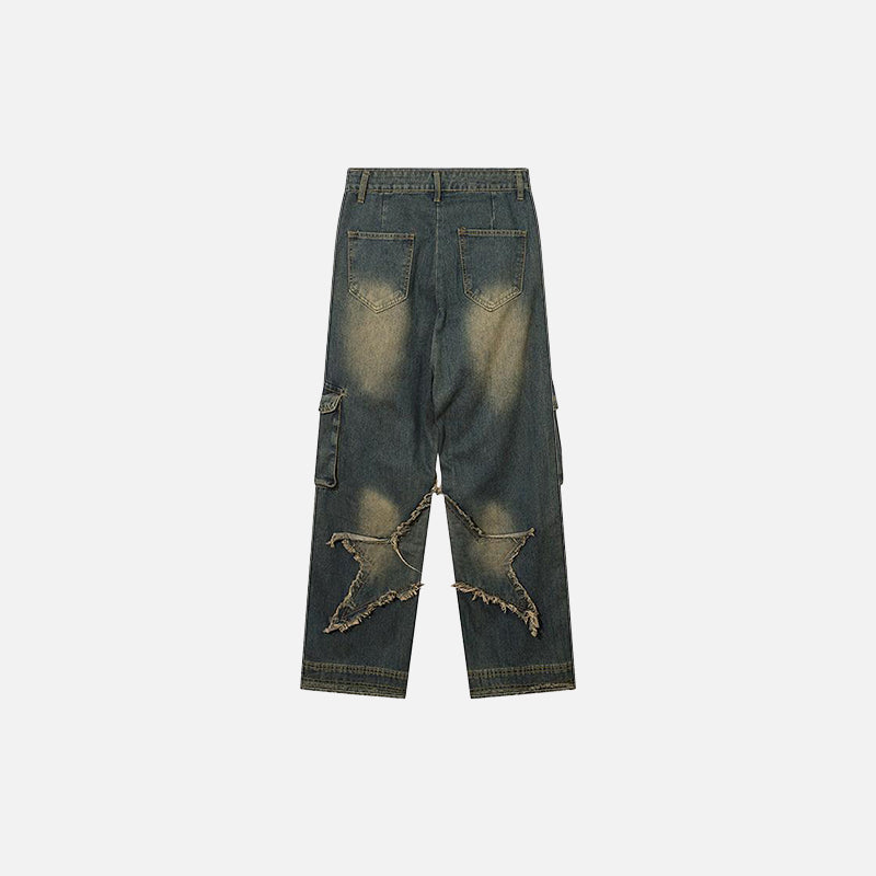 Star Wide Leg Jeans
