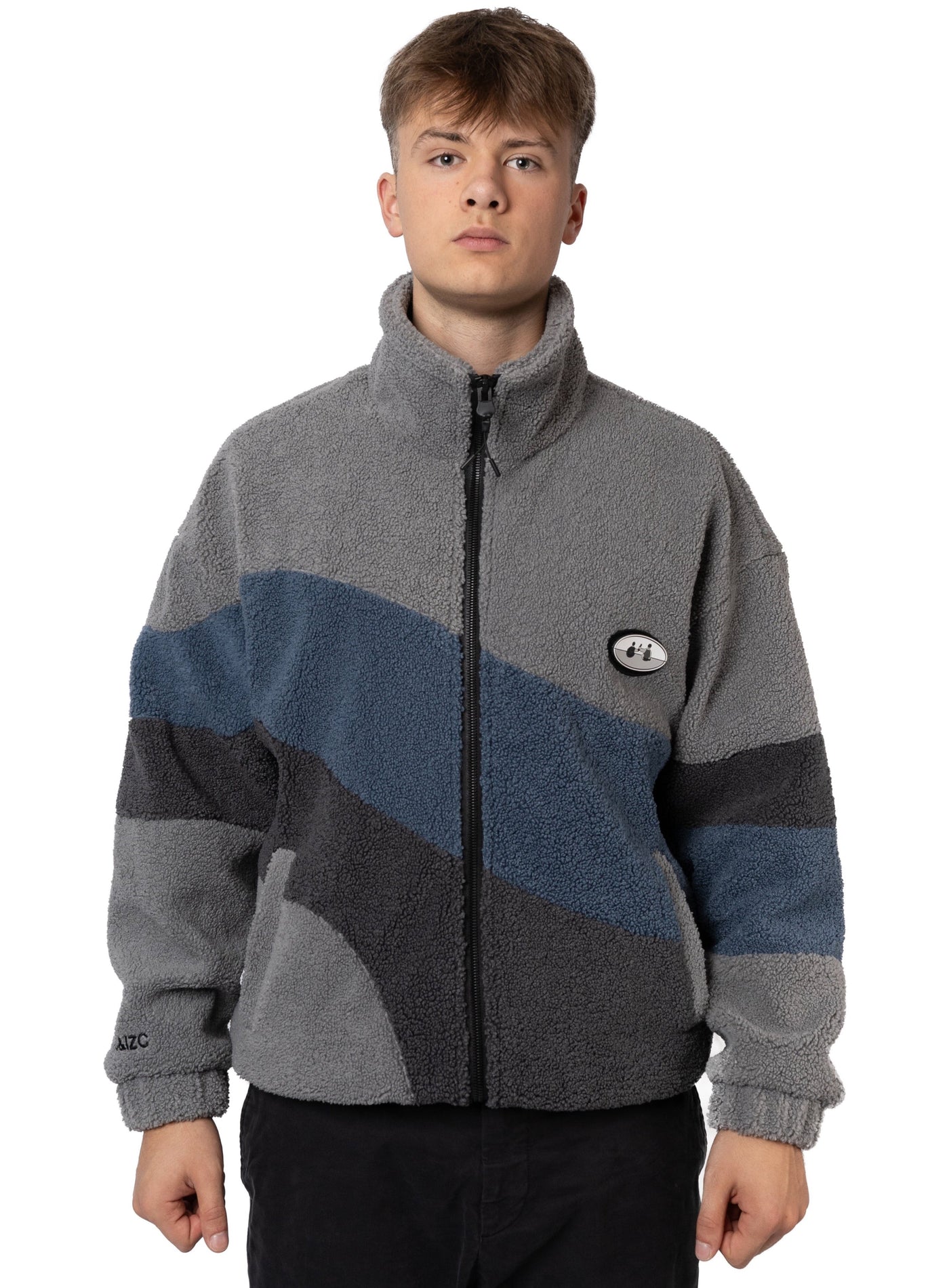 Retro Fleece grau