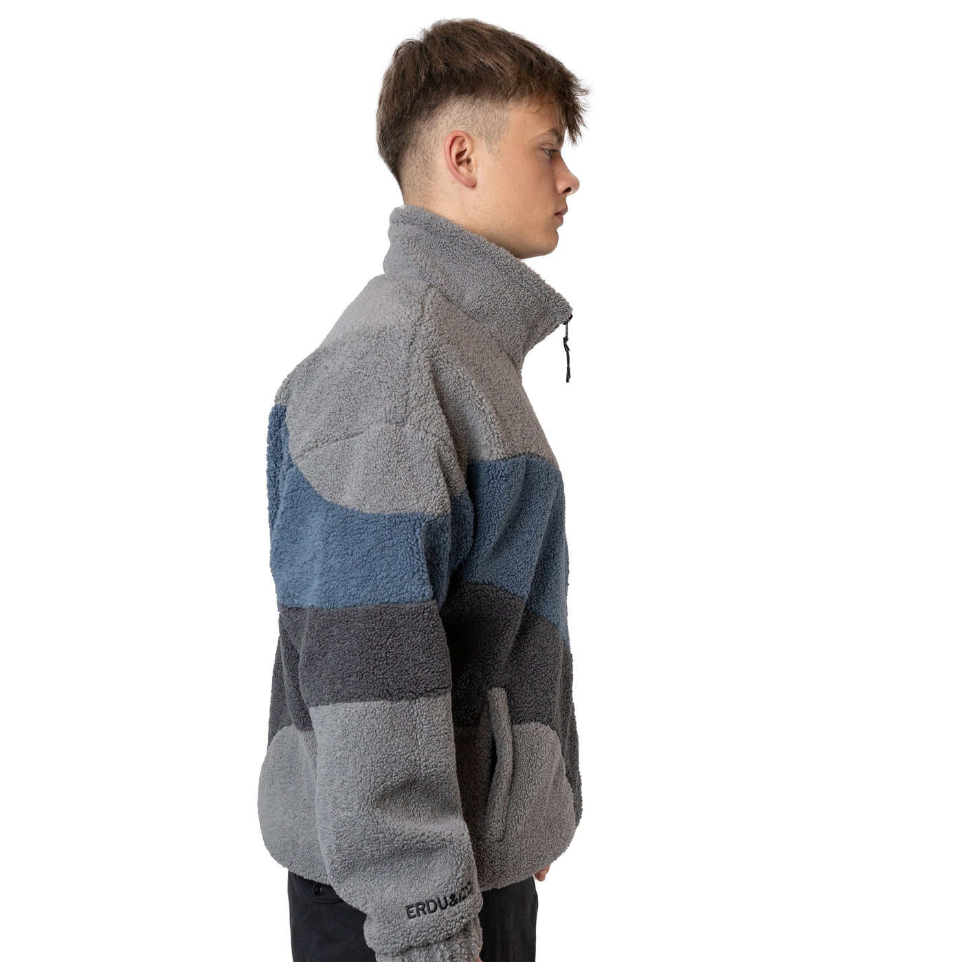 Retro Fleece grau