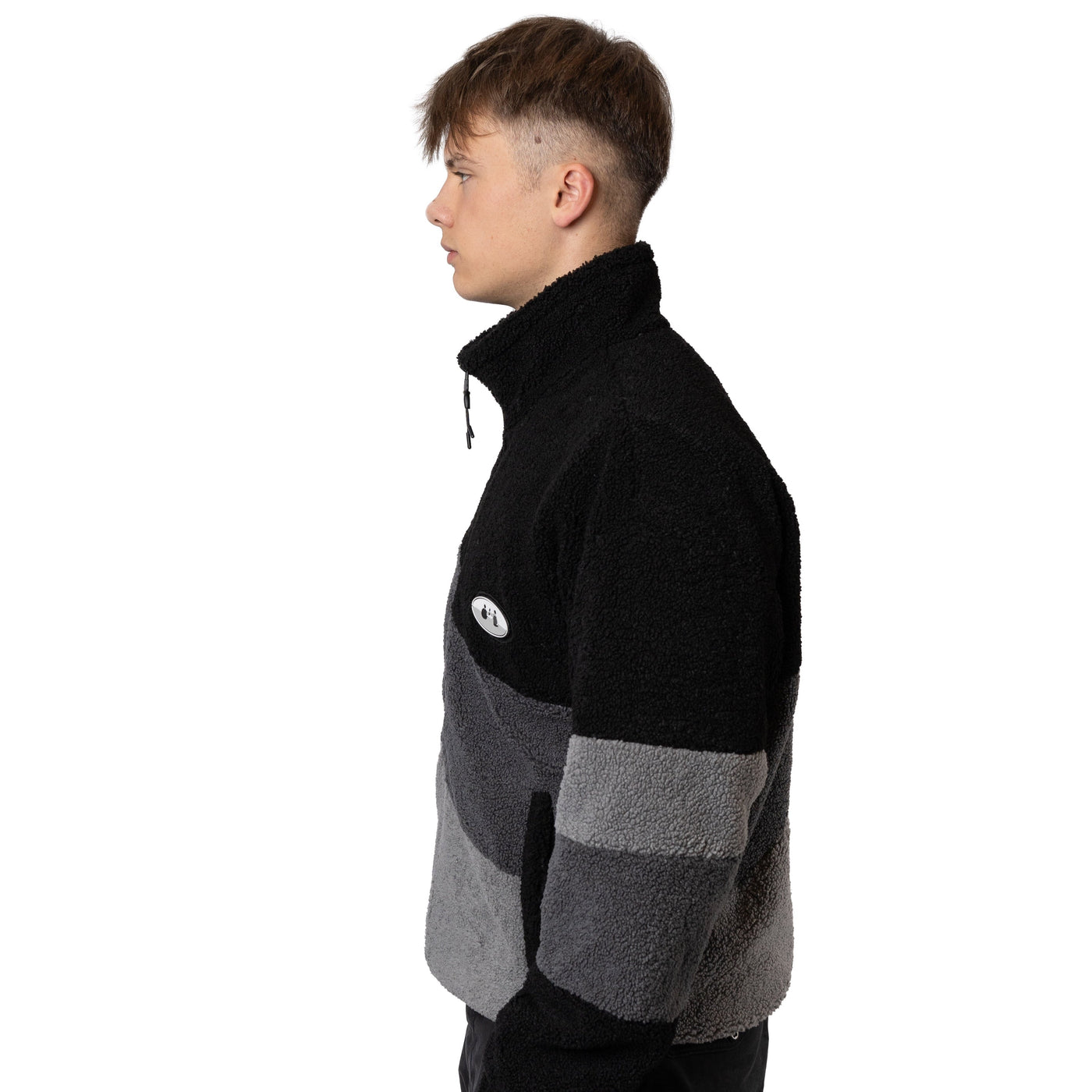 Retro Fleece grau
