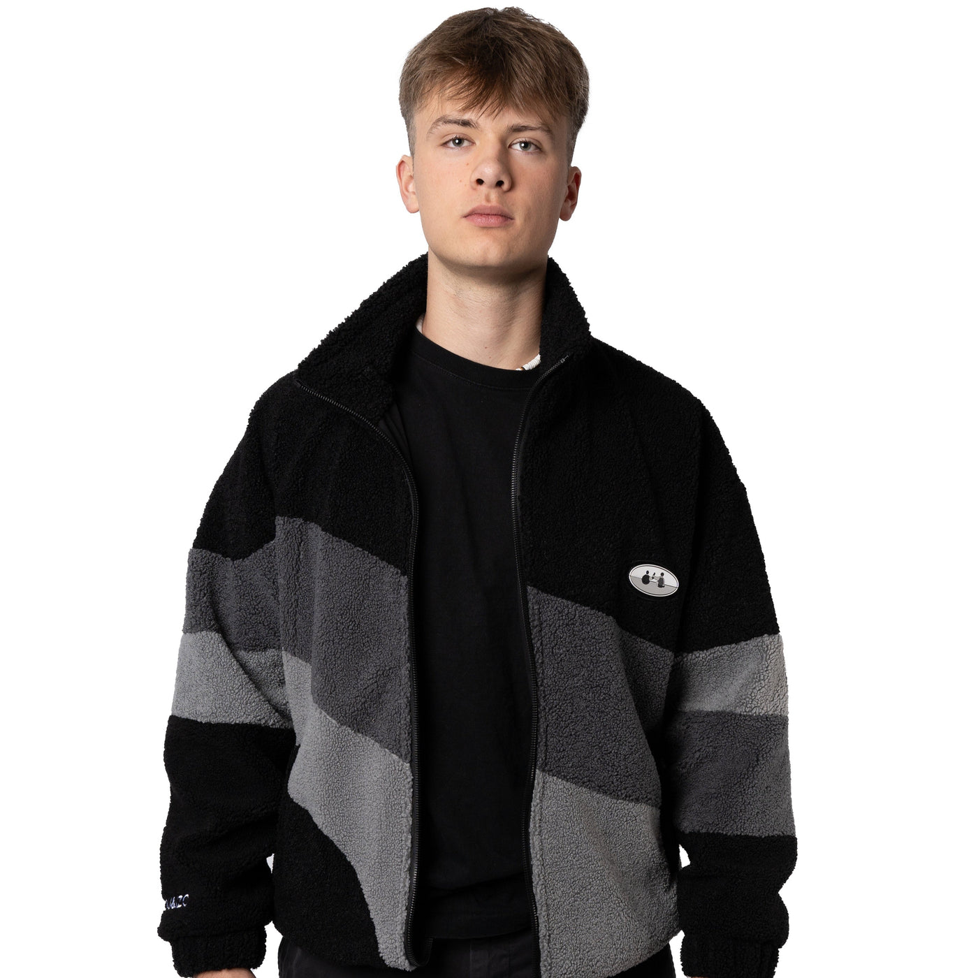 Retro Fleece grau