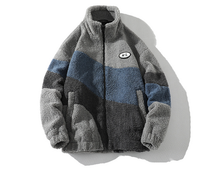 Retro Fleece grau